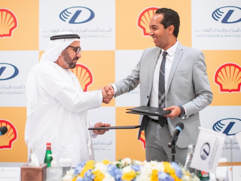 Shell Middle East Joins Forces With United Motors & Heavy Equipment To Distribute Shell Lubricants in the UAE’s Capital  