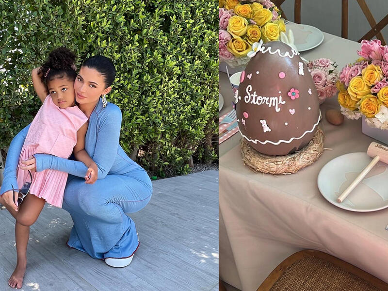 Kylie and Stormi