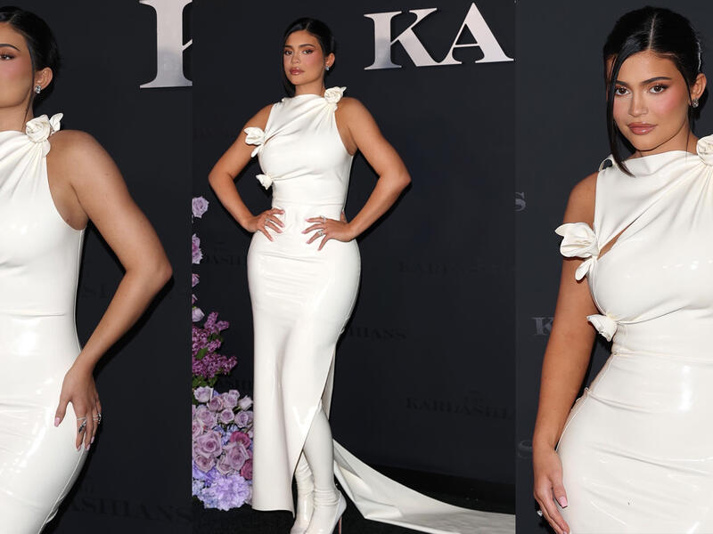 Kylie Jenner at The Kardashian's premiere