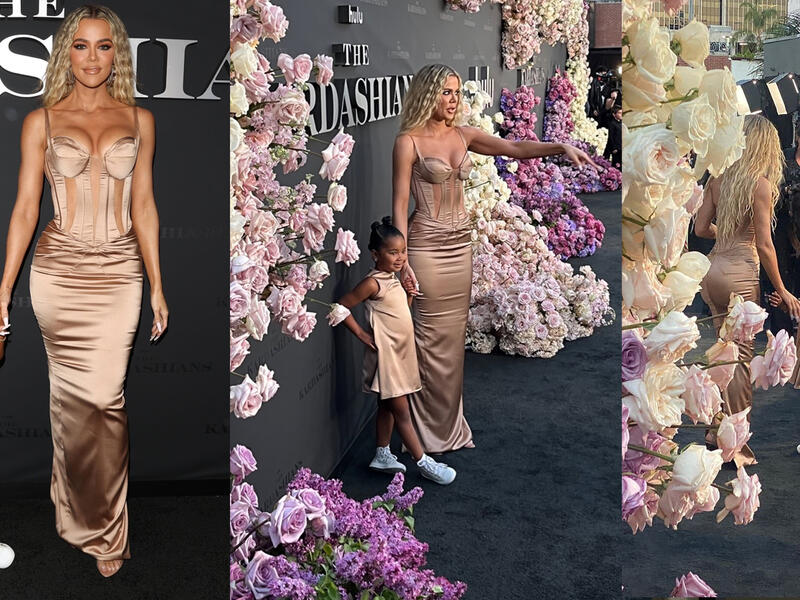 Khloe Kardashian and True Thompson 