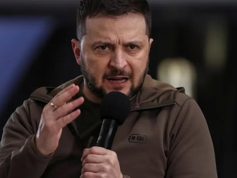 الرئيس الأوكراني، فلاديمير زيلينسكي