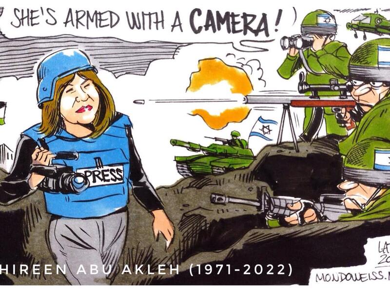 Cartoonists Pay Tribute to Al Jazeera journalist Shireen Abu Akleh