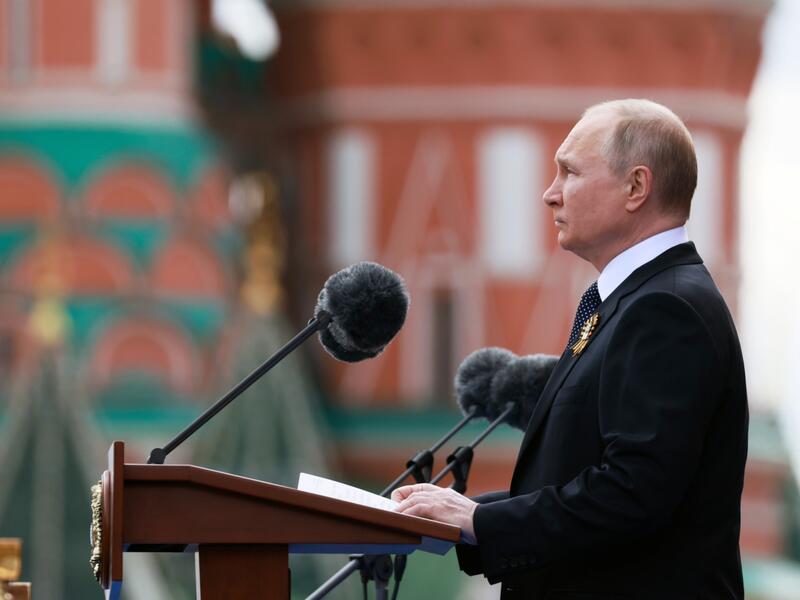Victory Day military parade in central Moscow