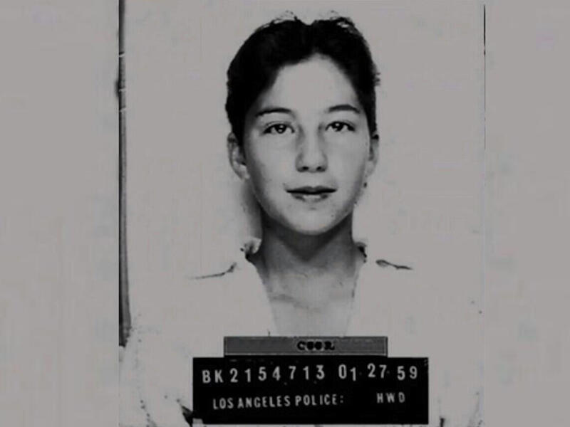 Cher's mugshot from when she was arrested at 13