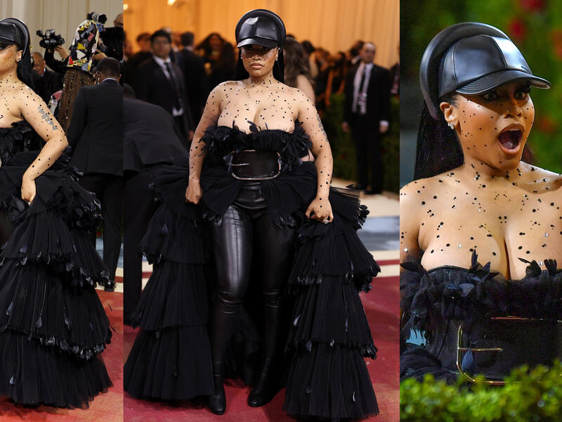 Nicki Minaj in Burberry