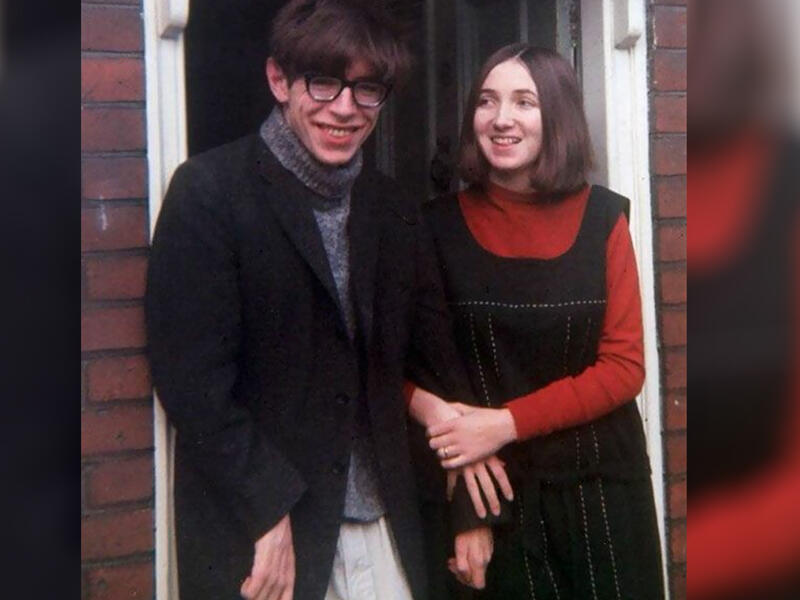 Young Stephen Hawking With His First Wife Jane Wilde, 1965.