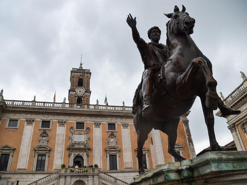 Marcus Aurelius outside the Rome City Hall
