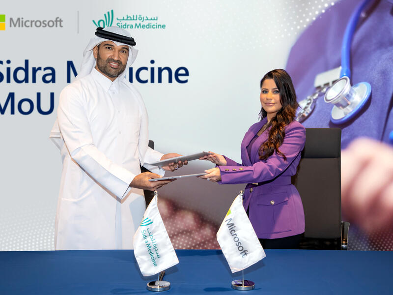 Sidra Medicine signs MoU with Microsoft to achieve digital transformation goals in research