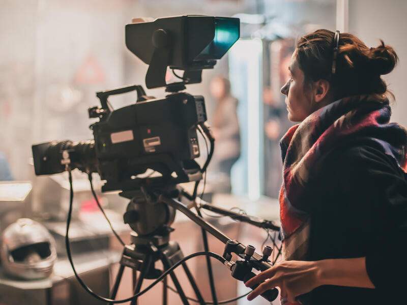 Behind the camera