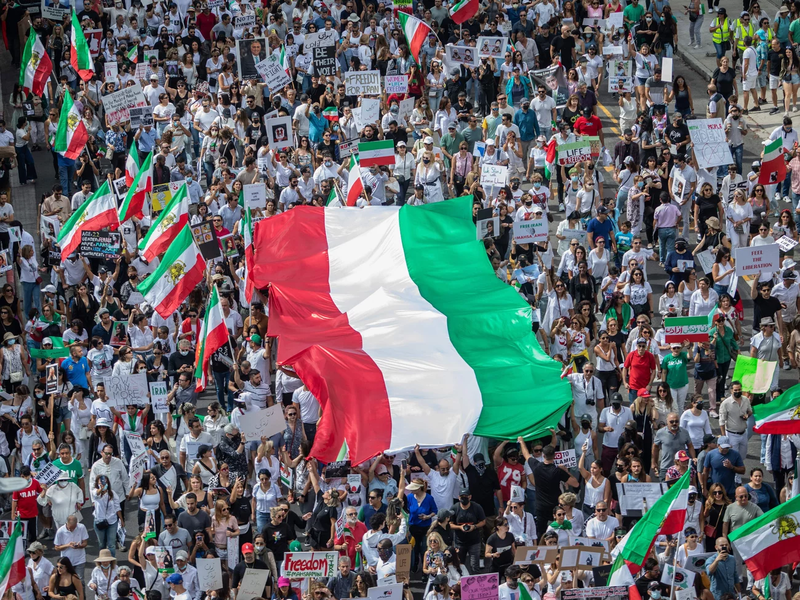 Anti-Iran protests in Los Angeles 