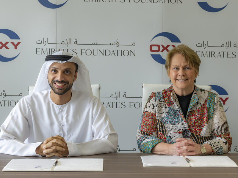 Emirates Foundation renews its partnership with Occidental for three years