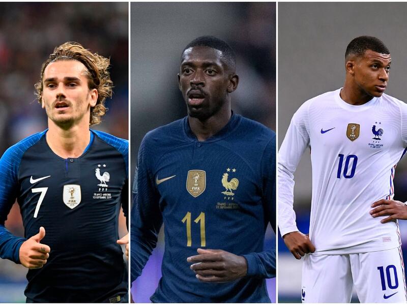 منتخب فرنسا:  اللاعبون الفرنسيون: 3 لاعبين فقط - اللاعبون المجنسون: 22 لاعبًا من أصل غير فرنسي، أبرزهم: كيليان مبابي وعثمان ديمبلي وأنطوان غريزمان.