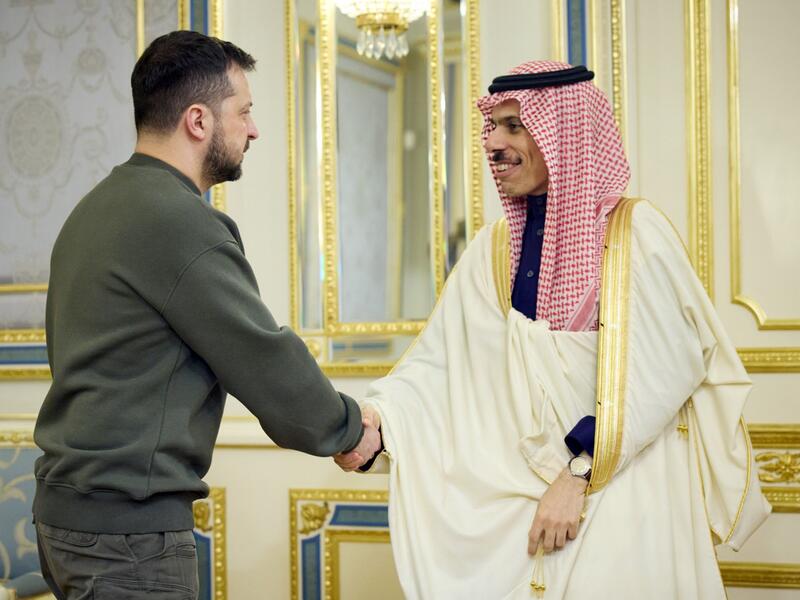 Saudi foreign minister in Ukraine.