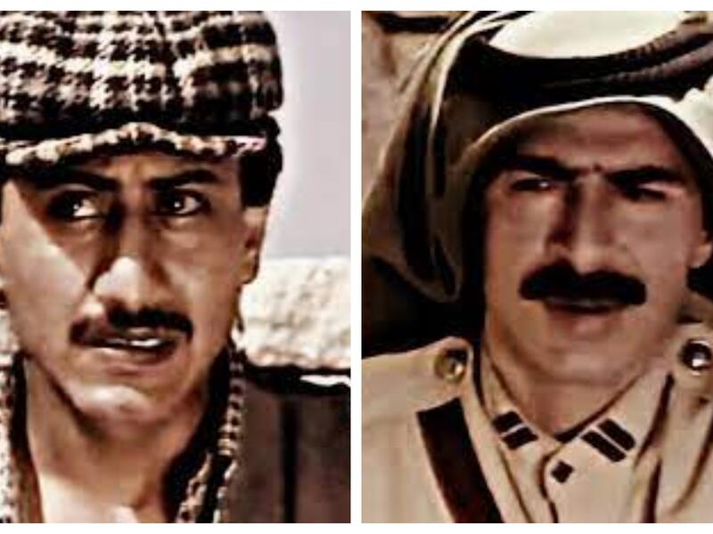 ناصر القصبي ورشيد عساف في مسلسل أردني قديم