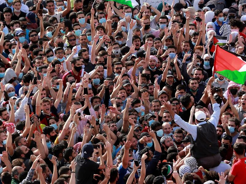 Jordanians protest 