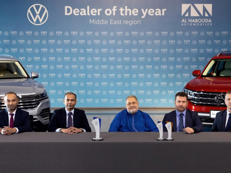 Al Nabooda Automobiles awarded Volkswagen Dealer of the Year in the Middle East