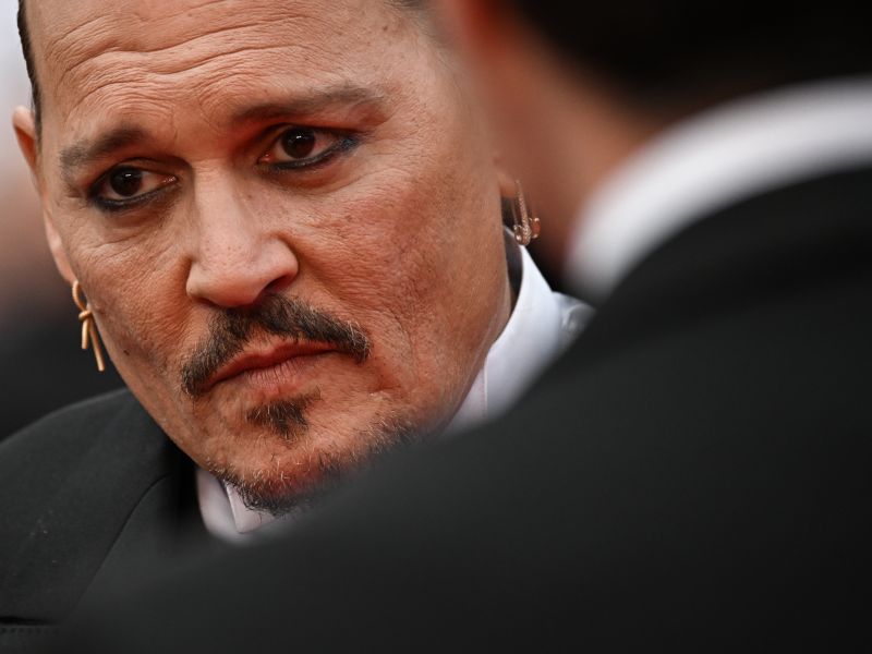 Johnny Depp cries at Cannes Film Festival