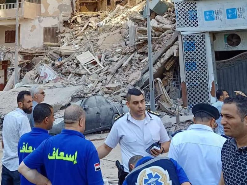 موقع الانهيار في الإسكندرية