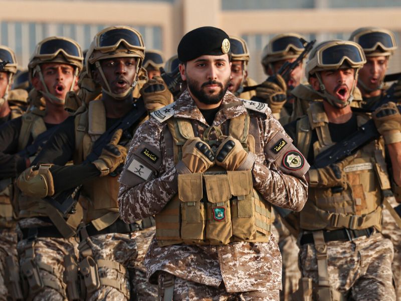 Saudi soldiers
