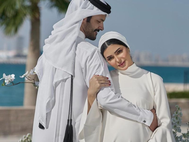 حنين الصيفي مع زوجها 