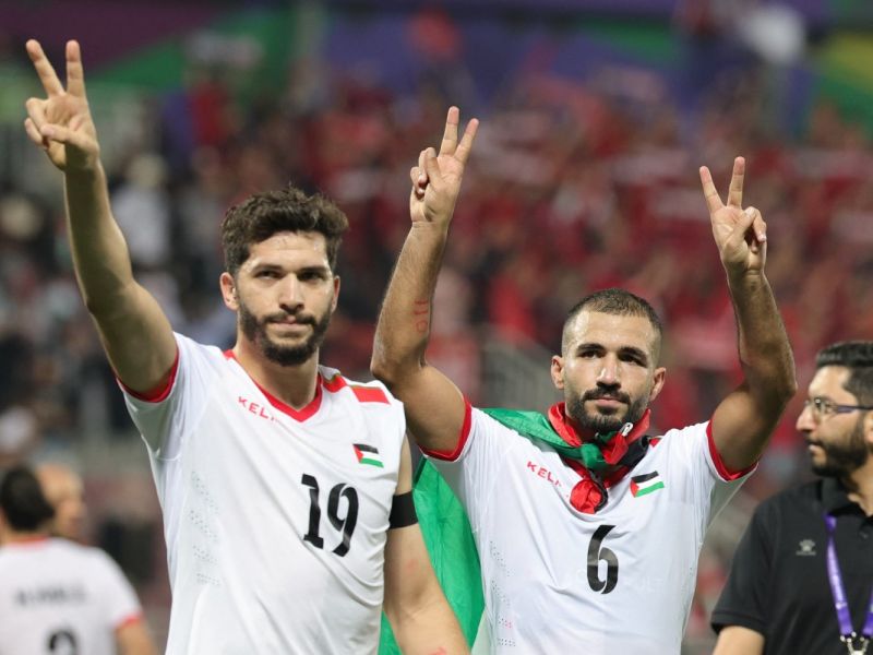 فلسطين تصنع التاريخ (Photo by Giuseppe CACACE / AFP)