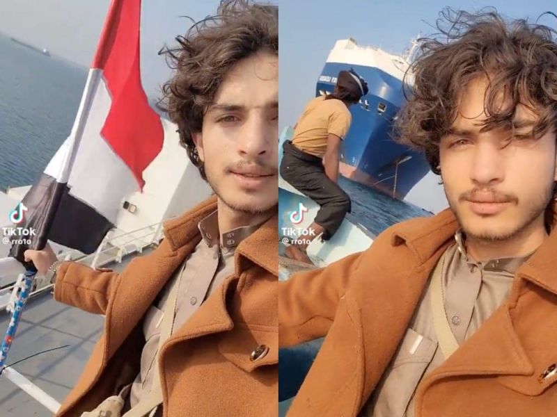 Rashid Al Haddad: The viral Yemeni Timothée Chalamet lookalike pirate who fights for Palestine on a hijacked ship. (TikTok)