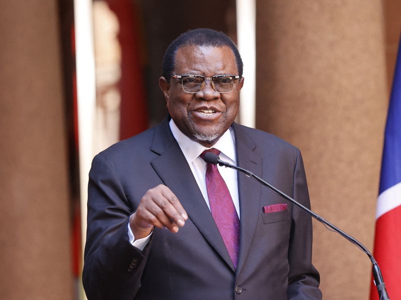 Namibian President Hage Geingob