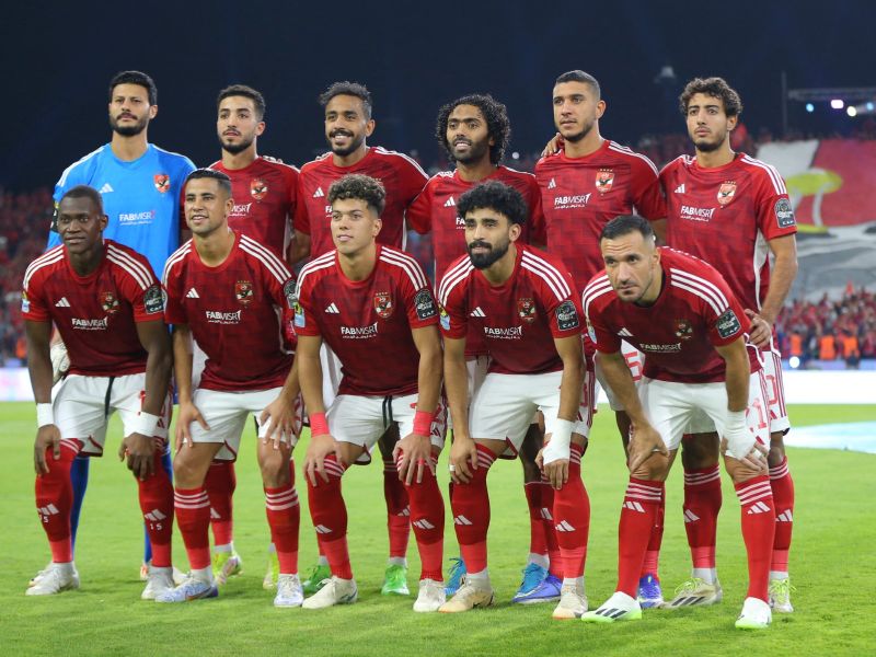فريق الأهلي (Photo by Abdullah Mahdi / AFP)