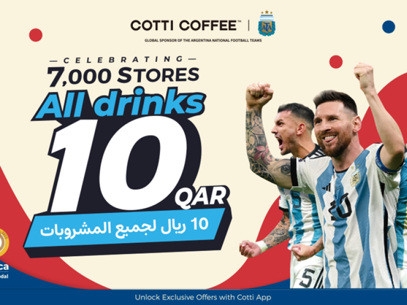 COFFEE تصل إلى إنجاز بامتلاكها 7,000 متجر حول العالم وتُطلق حملة عالمية جديدة احتفاءً بهذا الإنجاز