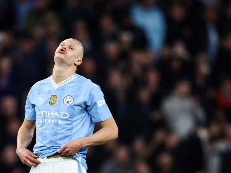 إيرلينغ هالاند (Photo by Darren Staples / AFP)