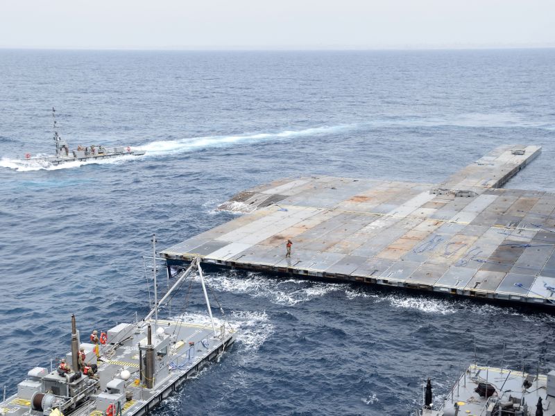 Gaza aid pier