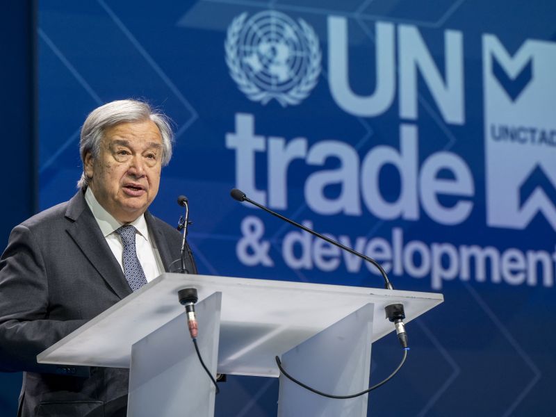 UN Chief warns global tensions threaten international trade