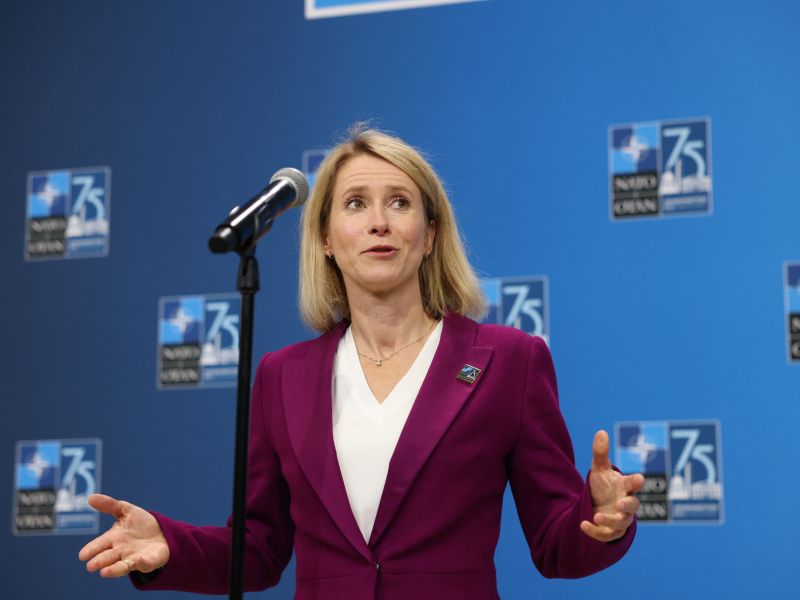 Estonian Prime Minister Kaja Kallas