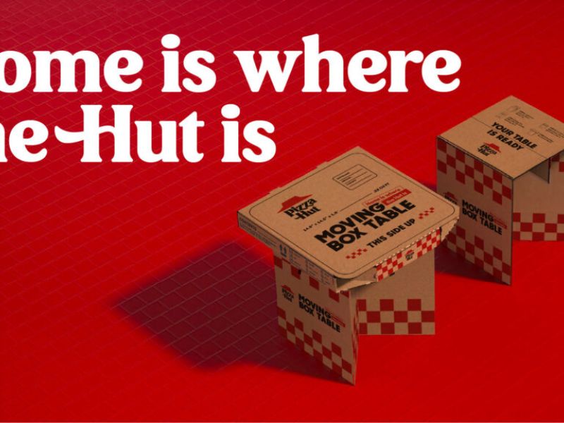 Pizza Hut unveils new delivery box that transforms into a table