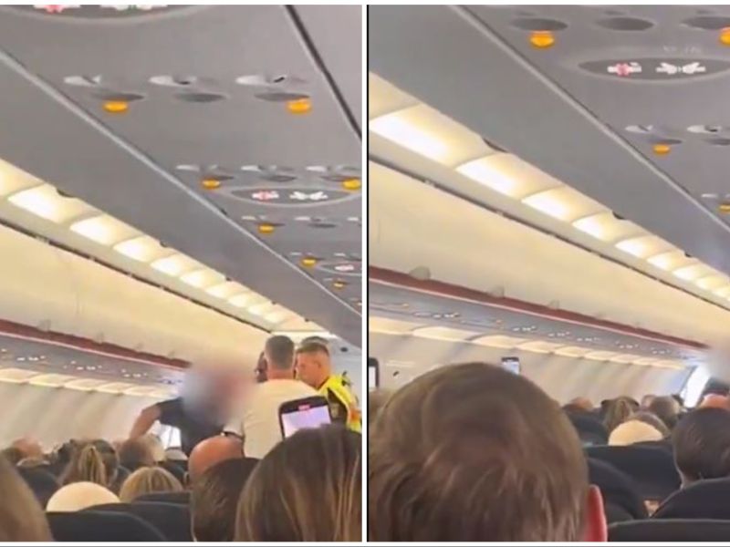 Passenger tries to open plane door mid-air