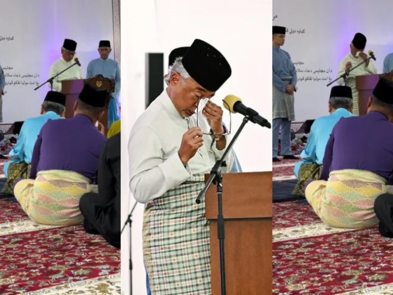 السلطان عبدالله يبكي في زفاف ابنته