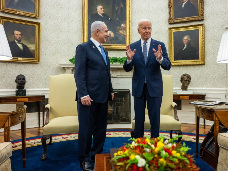 US President Joe Biden and Israeli Prime Minister Benjamin Netanyahu
