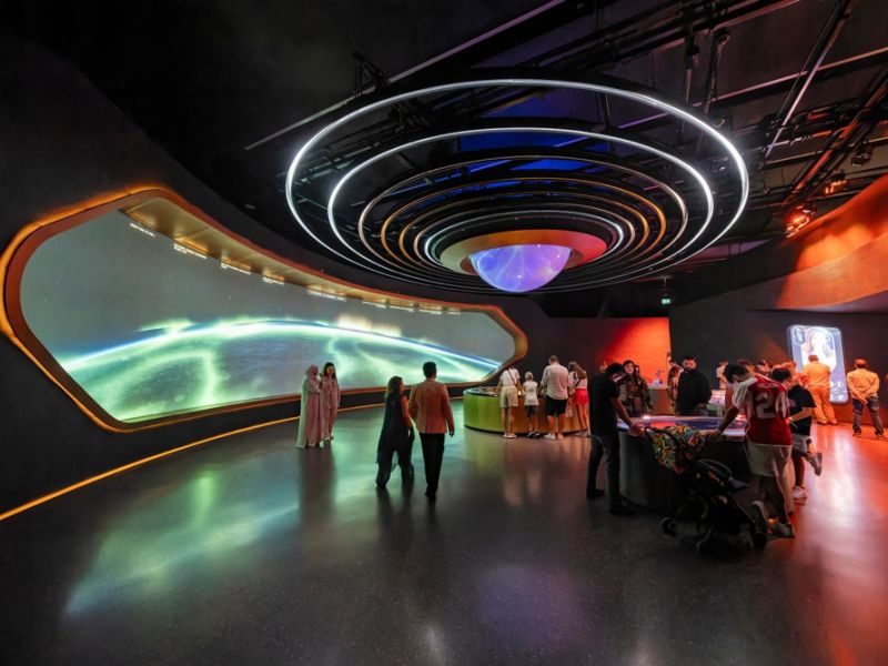 Interior of Museum of Future in Dubai.