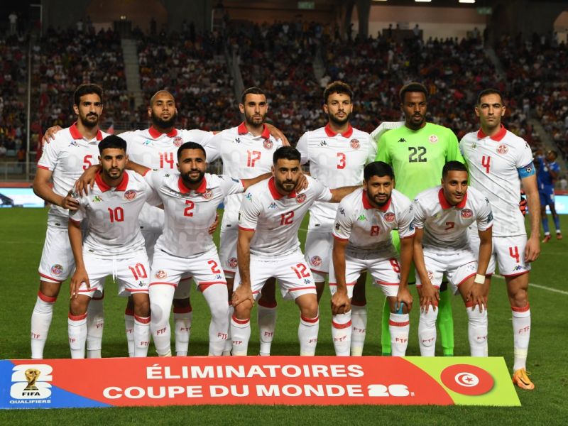 منتخب تونس (Photo by FETHI BELAID / AFP)