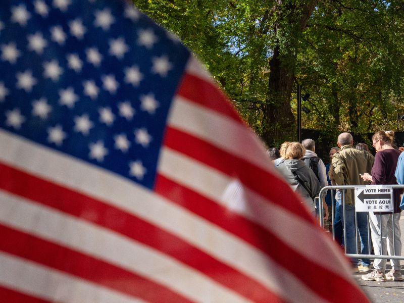 The trend toward early voting has grown over 30 years, with 2020 seeing a major increase due to the pandemic, as 69% of votes were cast before Election Day.  There is speculation on how voting habits might change post-pandemic. (Photo by afp) 
