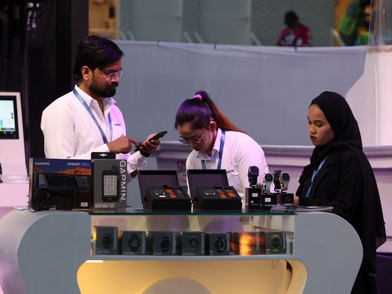 Beyond the marine displays, the Qatar Boat Show provided a wealth of entertainment and culinary experiences.  The Gastronomy Garden delighted attendees with gourmet food trucks, haute cuisine pop-ups, and live performances.  The Tide Thrill Territory offered exciting activities for all ages, including prestigious fishing competitions, engaging kids' activities, vibrant beach club pop-ups, and captivating watersports demonstrations. (Photo by Afp) 