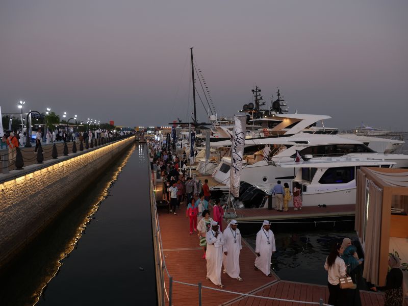 The show underscored Qatar's growing reputation as a premier destination for luxury yachts and boats, delivering an unprecedented and exciting experience for visitors and exhibitors alike. (Photo by Afp)