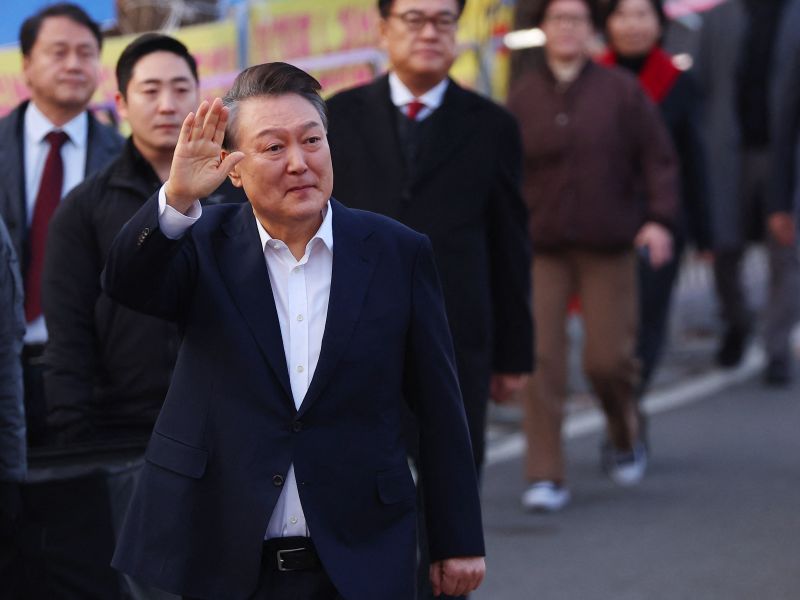 South Korean President Yoon Suk Yeol released