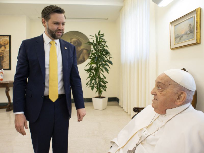 JD Vance and Pope Francis