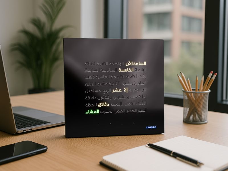 Xronos World Premieres Azan Word Clock at 2025 INDEX Dubai