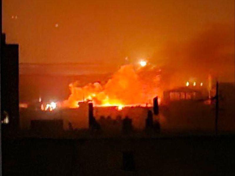 Large fire breaks out at Iran’s power station amid storm and earthquake