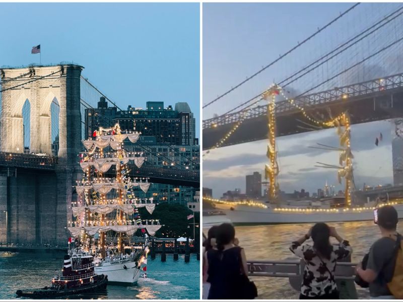 2 killed as Mexican Navy training ship hits Brooklyn Bridge