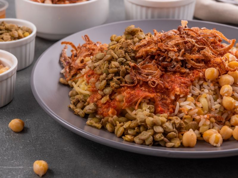 طريقة عمل الكشري المصري