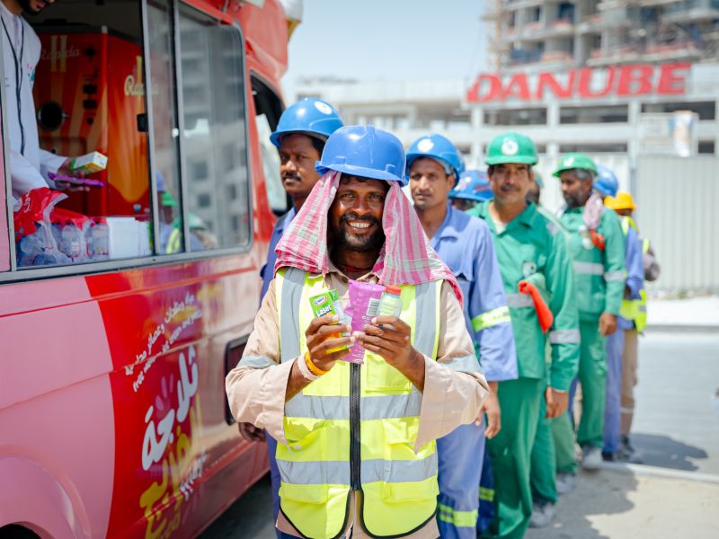   Ferjan Dubai launches second edition of Al Freej Fridge humanitarian campaign to distribute 2 million bottles of water, juices, and frozen treats to workers