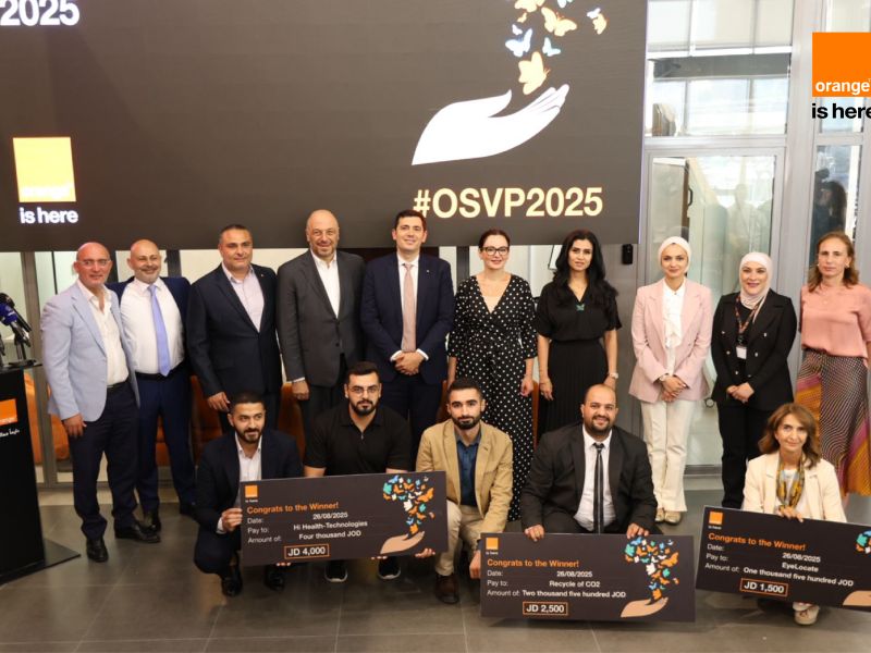 Orange Jordan Holds A Graduation Ceremony for Winners of the 9th Edition of Orange Social Venture Prize (OSVP 2025)